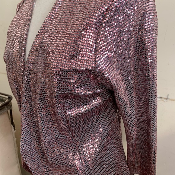 Shiny blazer pink - Picture 2 of 8